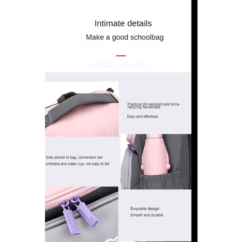 Ba Lô Đi Học Trọng Lượng Nhẹ Thoáng Khí Cho Bé Lớp 1-6