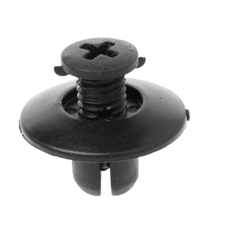 Set 25 đinh tán chốt vít nở vít Nhựa 8mm Loại chuyên dùng có ren cho xe hơi ô tô đường kính vít 8mm hàng OEM xịn