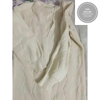 (ảnh thật) Áo len cadigan dáng dài