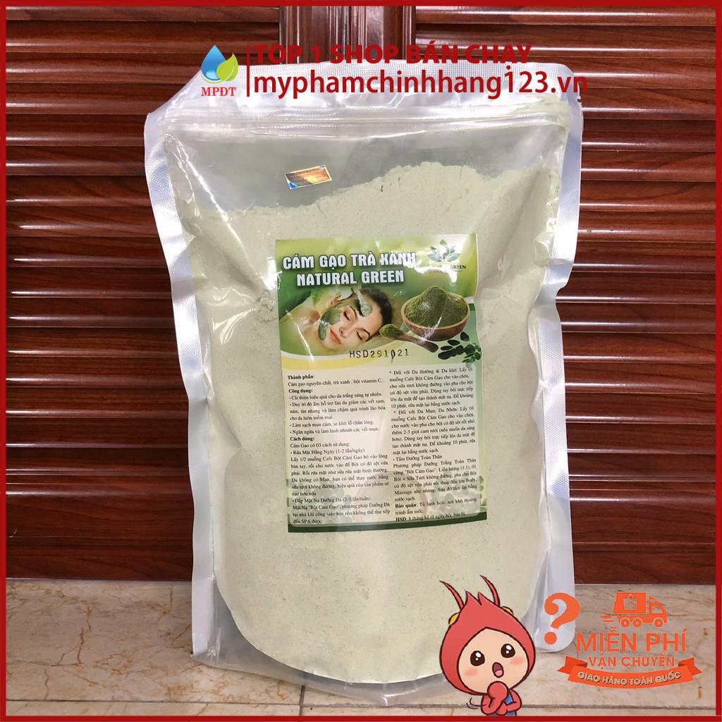 500GR Bột cám gạo trà xanh,ủ trắng trà xanh,rửa mặt và tắm trắng body chính hãng mỹ phẩm thiên nhiên | BigBuy360 - bigbuy360.vn