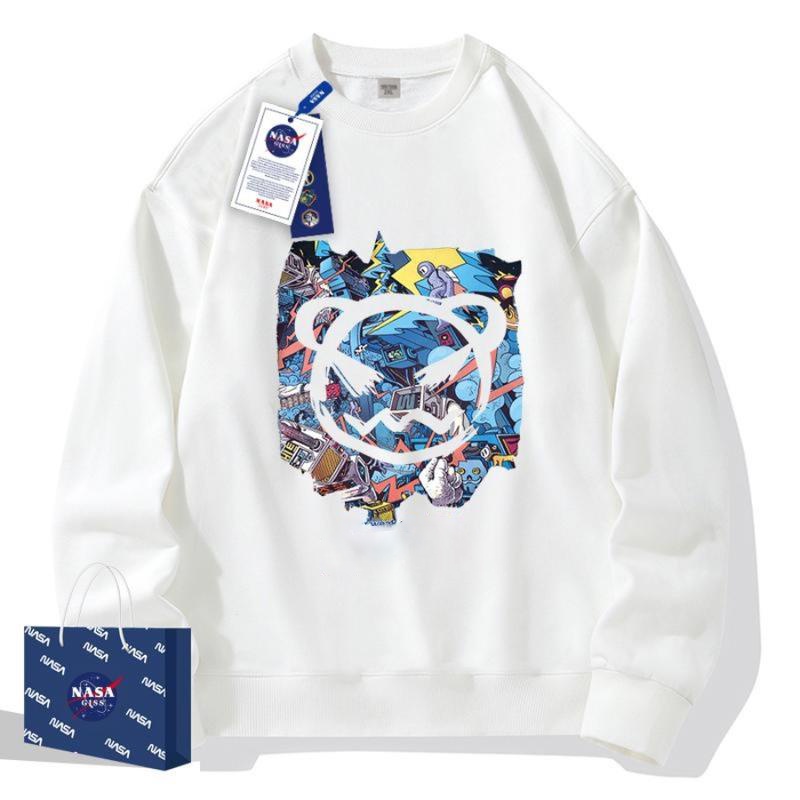 Áo Sweater In Hình NASA Gấu Chất Nỉ Da Cá Mỏng , Sweatshirt Unisex Form Rộng