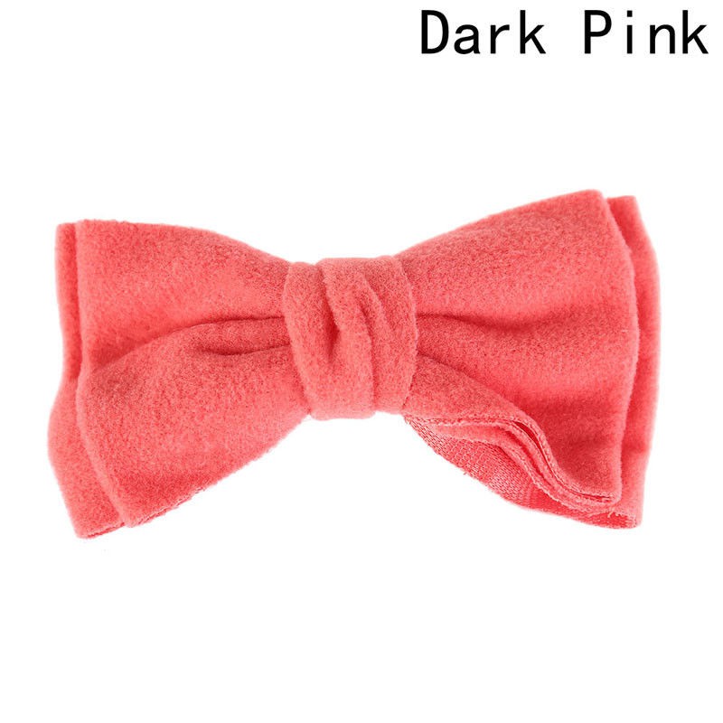 Kẹp tóc hình nơ màu trơn thanh lịch cho nữ