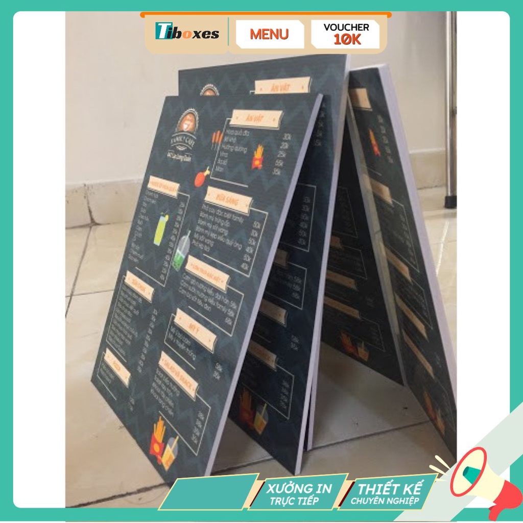 In Menu Để Bàn Formex (Format) Cứng Khổ A5, A4, A3 Đẹp Giá Rẻ In Chất Lượng Sắc Nét Công Nghệ Cao Xư