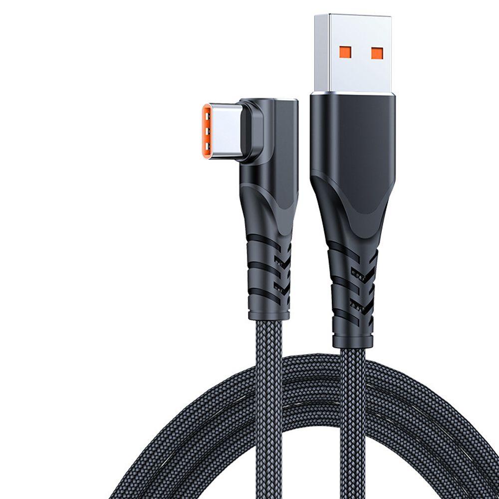 1 Cáp Sạc Nhanh Kiêm Truyền Dữ Liệu TAYLOR1 Dài 90 Độ Kiểu Dây Bện Chất Lượng Cao
