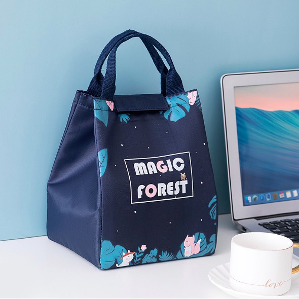 Túi đựng cơm giữ nhiệt Thank You vải Oxford (size 18x15x24cm) | BigBuy360 - bigbuy360.vn