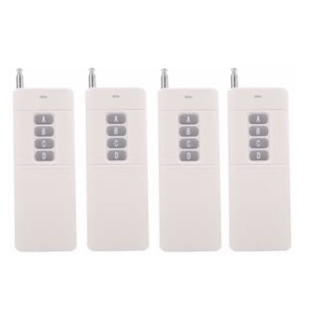 Bộ 4 Remote Điều Khiển Từ Xa Công Suất Lớn 200m~500m Sóng 433