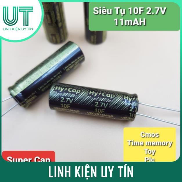 Siêu Tụ 2.7V 10F 11mAh 10F 2.7V