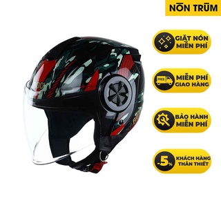 Nón bảo hiểm 3/4 ROC R6 V2 có kính - ROC 3/4 6