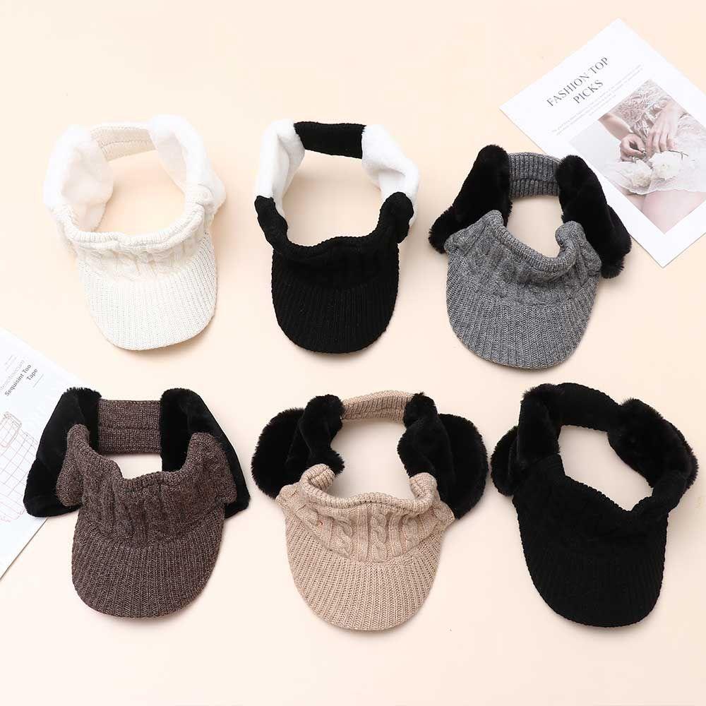 Mũ Lưỡi Trai Dệt Kim Hở Chóp Thời Trang Thu Đông Cá Tính