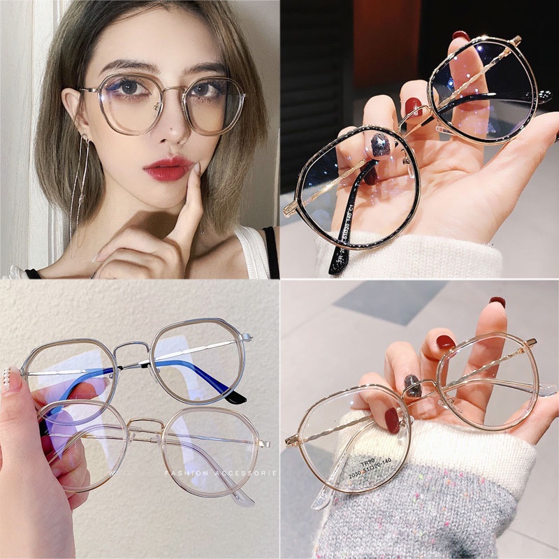 Mắt Kính Chống Tia Sáng Xanh Gọng Tròn Thời Trang