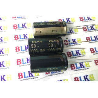 Tụ audio 50v 1000uf 12x25 chính hãng elna