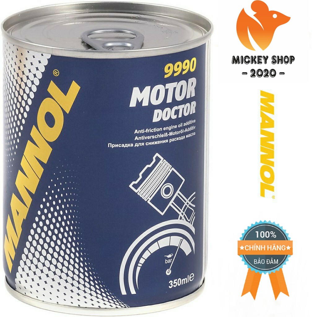 [Pro] Tăng Độ Nhờn Của Nhớt, Giảm Ma Sát, Tăng Công Suất MANNOL 9990 – 350ML Motor Doctor, Hàng Đức Chính Hãng