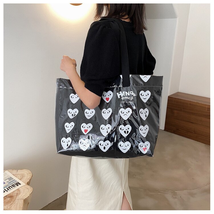 Túi bucket JASMIN NOIR bằng PVC phong cách retro dành cho nữ