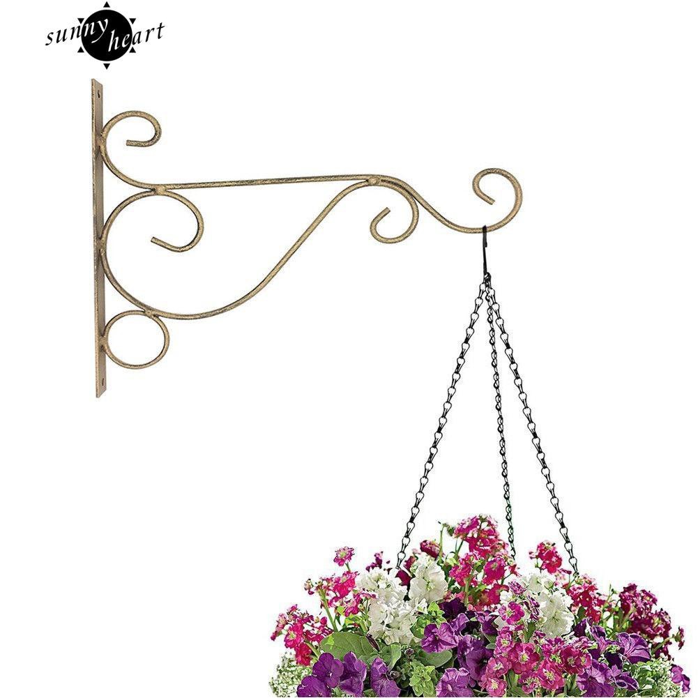 Giá treo chậu cây cảnh gắn tường trang trí bằng kim loại