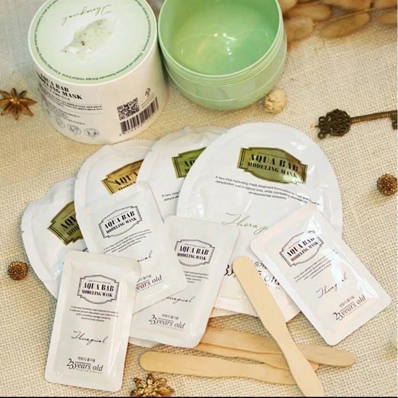 Aqua bab Modeling Mask - 23years old xanh Hoàn thiện hoàn hảo bề mặt da của bạn với Aqua Bab Modeling Mask