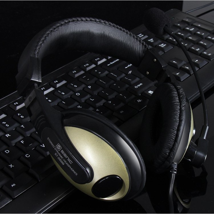 TAI NGHE GAME THỦ CHỤP TAI CÓ MIC ĐÀM THOẠI SÀNH ĐIỆU ÂM THANH CỰC CHẤT SENICC ST-2688 ( dùng cho cả điện thoại và PC )