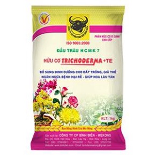 Phân hữu cơ vi sinh trichoderma + te đầu trâu 1kg