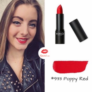 [Xả Lỗ] son Kiko 933 Poppy Red
