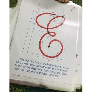Bộ chữ hoa cỡ nhỏ (ép plastic)