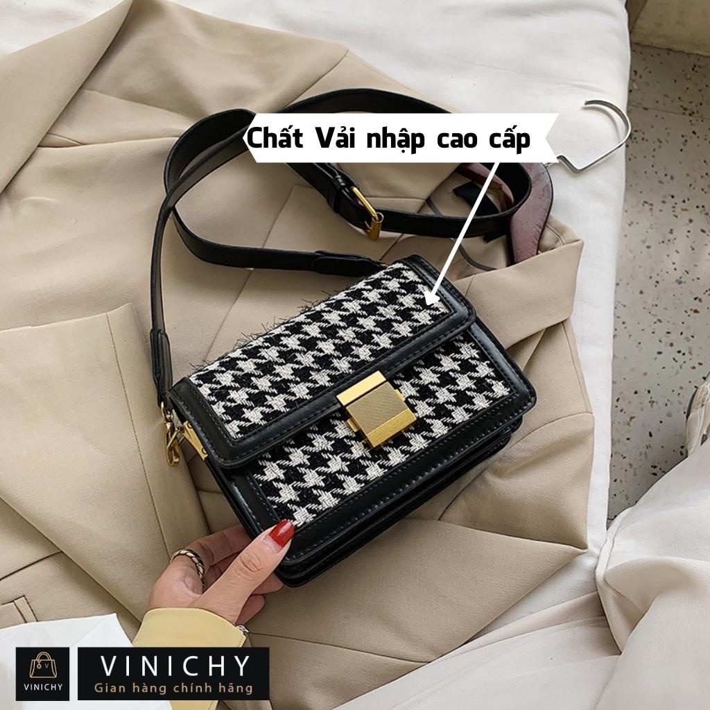 Túi xách nữ đeo chéo, túi đi chơi, đi học VINICHY, da cao cấp size 18cm HA035