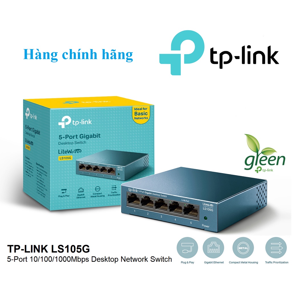 Switch 5 Port Gigabit LAN 1000Mbps tốc độ cao TP-LINK LS105G