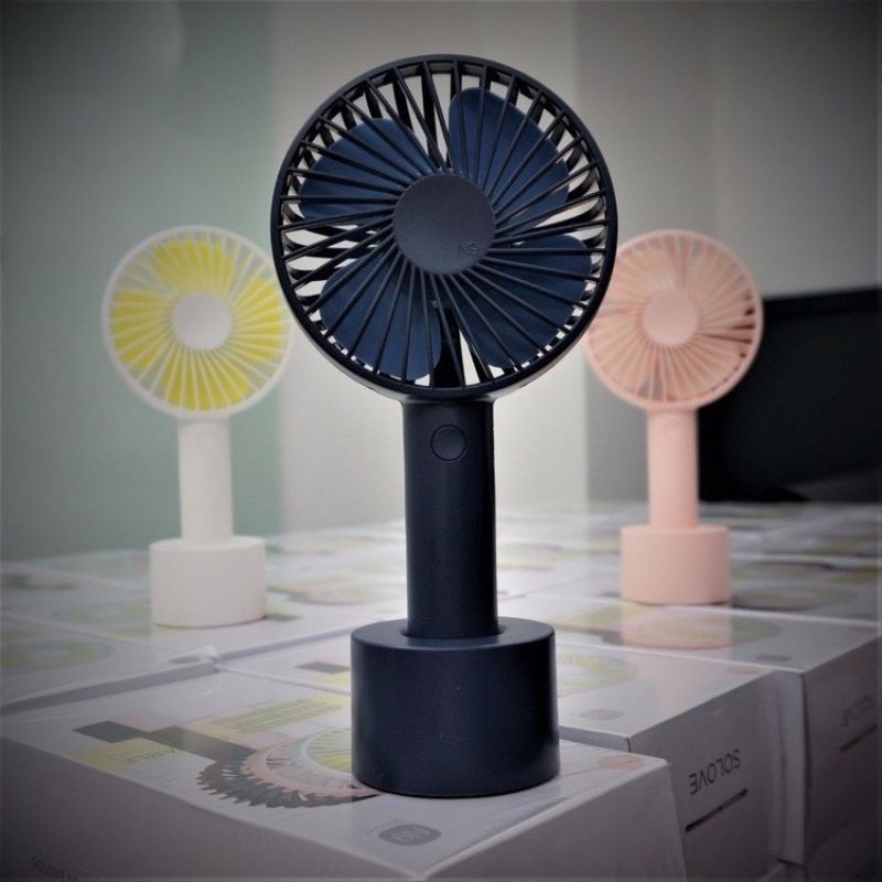 (HOT HIT)[FREESHIP] Quạt Mini Fan Có Pin Sạc Cầm Tay Tuỳ Chỉnh 3 Cấp Độ Siêu Mát Hàn Quốc (Nhiều Màu)