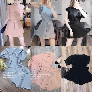 Set áo lệch vai