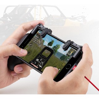 Combo Bộ 2 Nút Bấm Chơi PUBG Cơ + Tay Cầm Chuyên Dụng Tích Hợp Với Nút Bấm Giúp Chơi Pubg, Ros Mobile Hiệu Quả Hơn