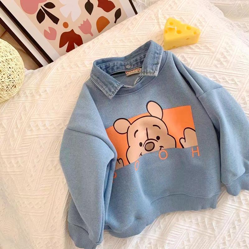 Áo Sweater Vải Nhung Dày Thời Trang Thu Đông Cho Bé Trai 2021
