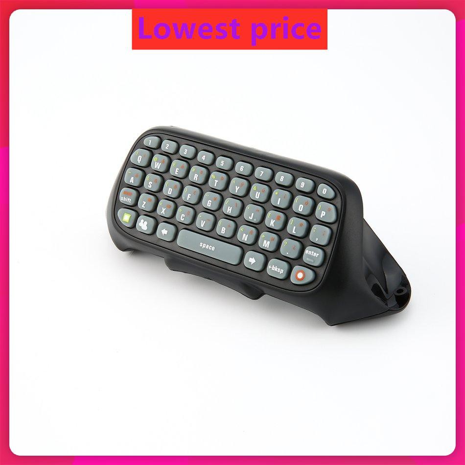 Wireless Controller Messenger Game Keyboard Keypad ChatPad For XBOX 360 Black