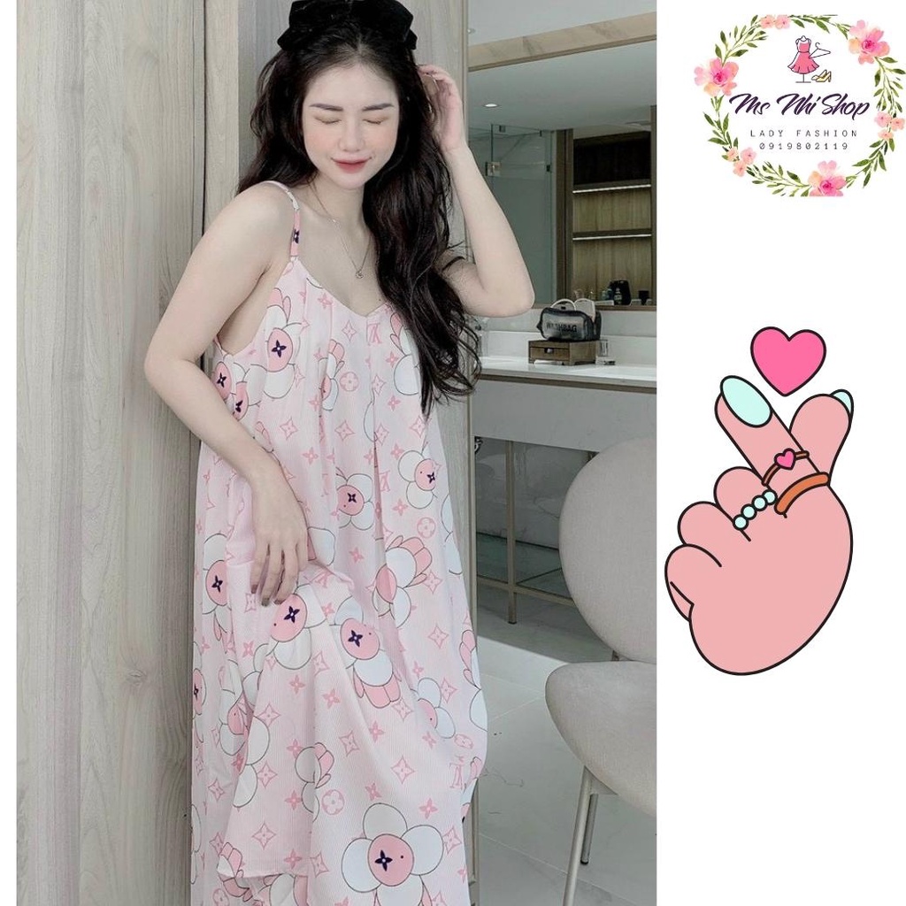 Đầm ngủ sexy, Chất Mango siêu mát dáng siêu xinh bigsize