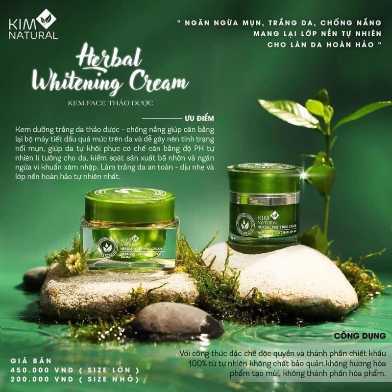 KEM FACE DƯỠNG DA THẢO DƯỢC KIMNATURAL