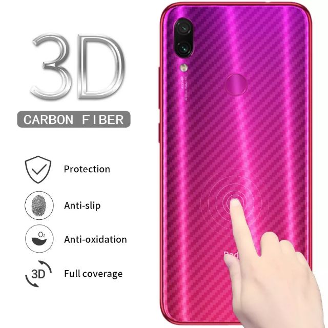 Xiaomi Note 7 | Miếng dán lưng carbon