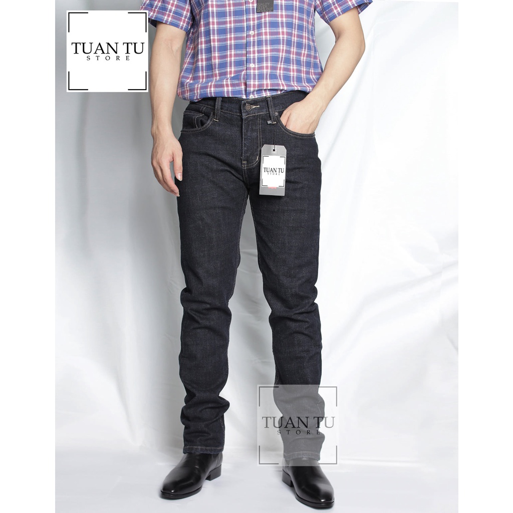 Quần Jean nam đen tiêu LV 511 cambodia (Form ống đứng Slimstrecth ,ống quần 17cm đến 19m,chất vải co dãn) t03 | BigBuy360 - bigbuy360.vn