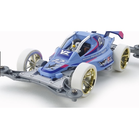 Mô hình xe đua lắp ráp chạy bằng pin MINI 4WD PENGUIN RACER [] 95570 TAMIYA