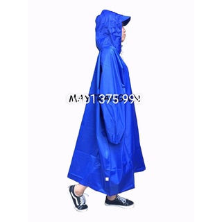 Áo Mưa Bít Không Xẻ Tà Vải Dù Chống Thấm Dài 1m2 - Nhiều Màu Lựa Chọn
