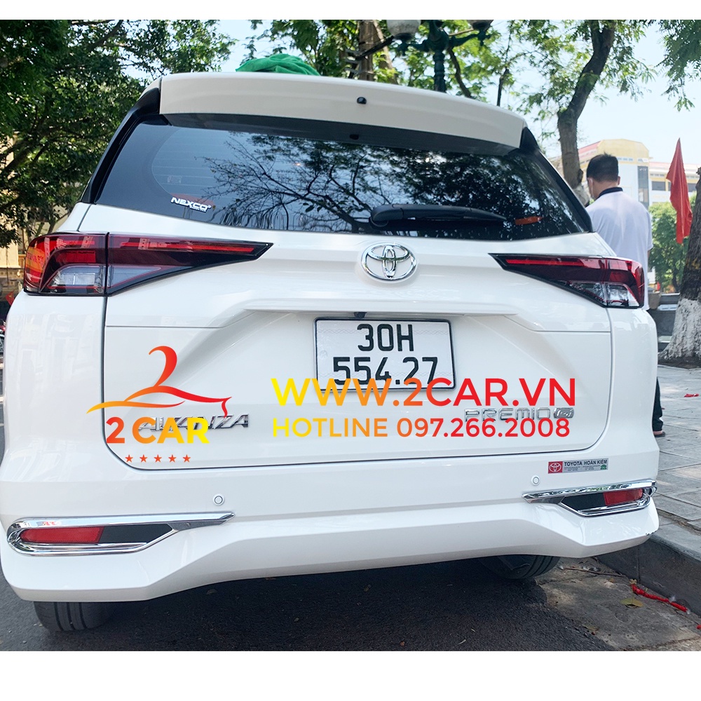 Ốp viền đèn gầm trước, sau xe Toyota AVANZA 2022 2023 mạ crom cao cấp