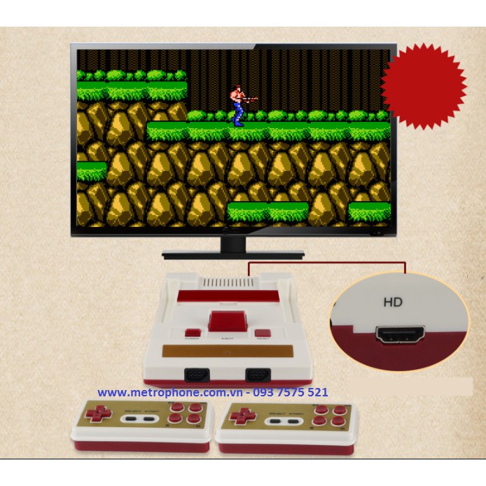 MÁY GAME NES XƯA XUẤT CỔNG HDMI FULL HD TAY CẦM BLUETOOTH