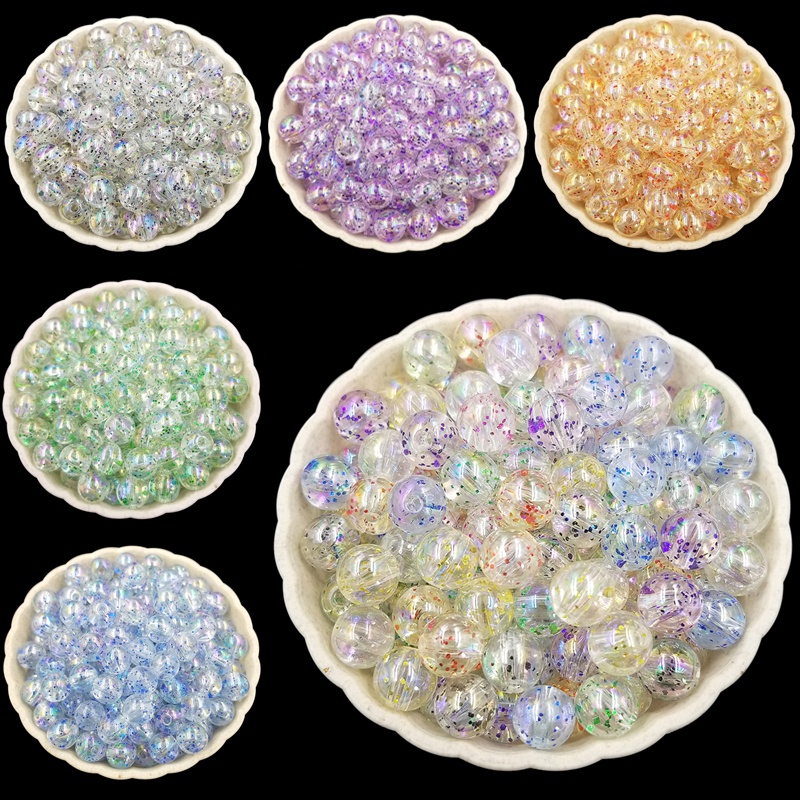 Set 20 Hạt Nhựa Acrylic 8mm Dùng Làm Trang Sức Thủ Công