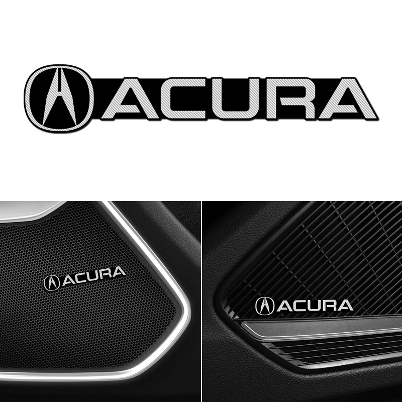 Set 4 Miếng Dán Nhôm 3D Trang Trí Cho Xe Hơi Acura RDX CDX TLX-L MDX NSX MDX ILX TLX Integra ZDX TLX-L RSX RSX 2020 2019