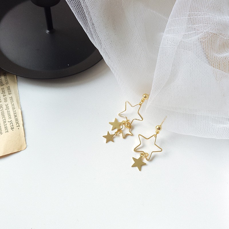 Bông Tai Thiết Kế Hình Ngôi Sao Kiểu Hàn Quốc A17