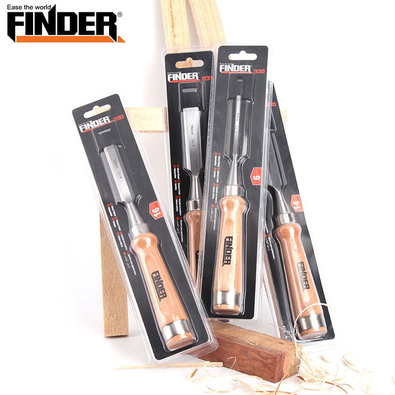 Cây đục cao cấp cán gỗ 8mm  lưỡi đục được làm từ thép hợp kim chrom vanadium được xử lý nhiệt cho độ cứng cao