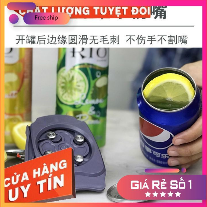 Dụng cụ mở nắp lon bia, dụng cụ khui nắp lon bia nước ngọt đồ hộp đa năng chuyên dụng