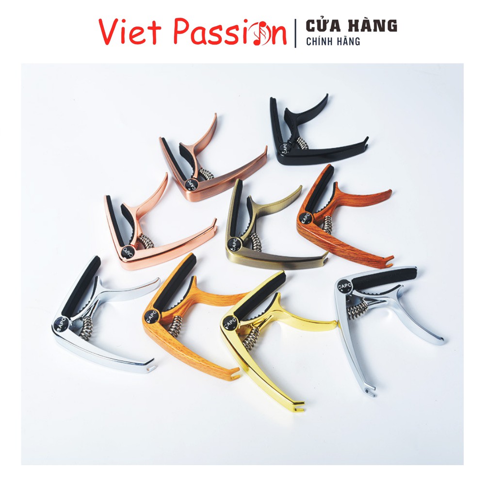 Capo guitar kèm cậy nhổ chốt đàn cao cấp dành cho đàn ghi ta acoustic sử dụng dây sắt vietpassion