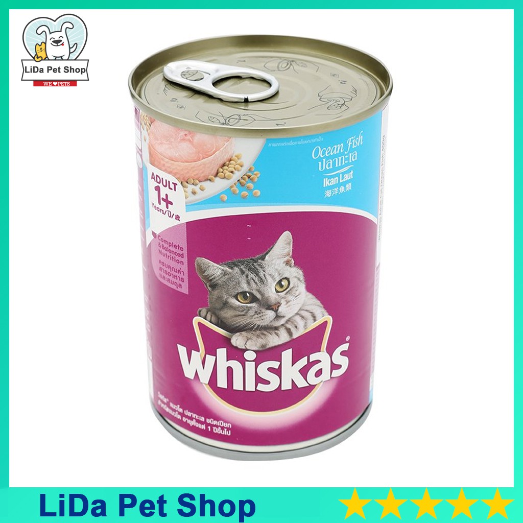 [400g] Pate Whiskas mèo vị cá biển lon - Lida Pet Shop