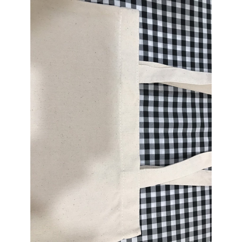 Túi vải tote nữ Canvas trơn Trắng KHÔNG khoá miệng SIZE 27X32