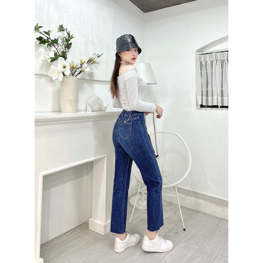 Áo thun cổ yếm trễ vai nữ CRAZYTEEN tay dài sang trọng AT0318
