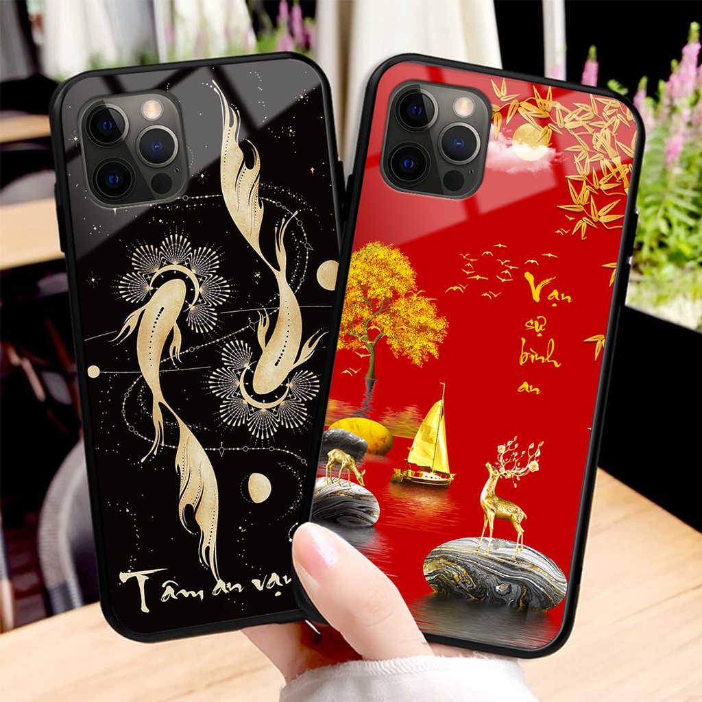 Ốp lưng KÍNH Iphone 13 PRO / 13 PRO MAX in hình  3D THƯ PHÁP SIÊU ĐẸP - RẺ- XINH