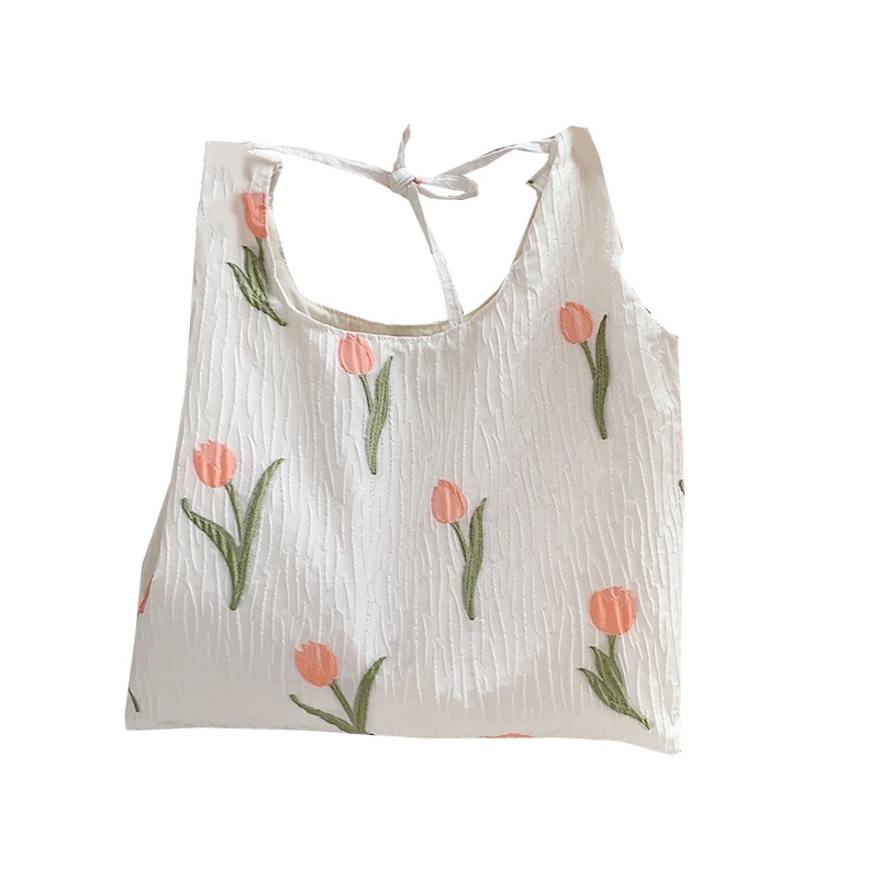 Túi Tote Đựng Mỹ Phẩm Cỡ Lớn Thiết Kế Thắt Dây Xinh Xắn