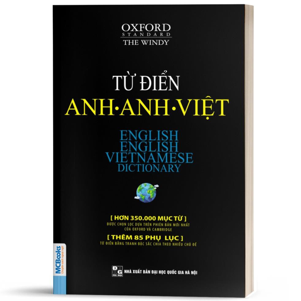 Sách - Từ Điển Anh Anh Việt Phiên Bản Bìa Mềm Màu Đen - Giải Nghĩa Đầy Đủ Ví Dụ Phong Phú